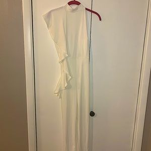 Plain White Pantsuit